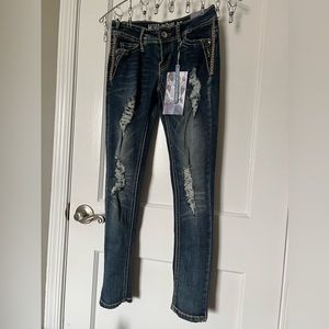 Hydraulic Skinny Crop Jean